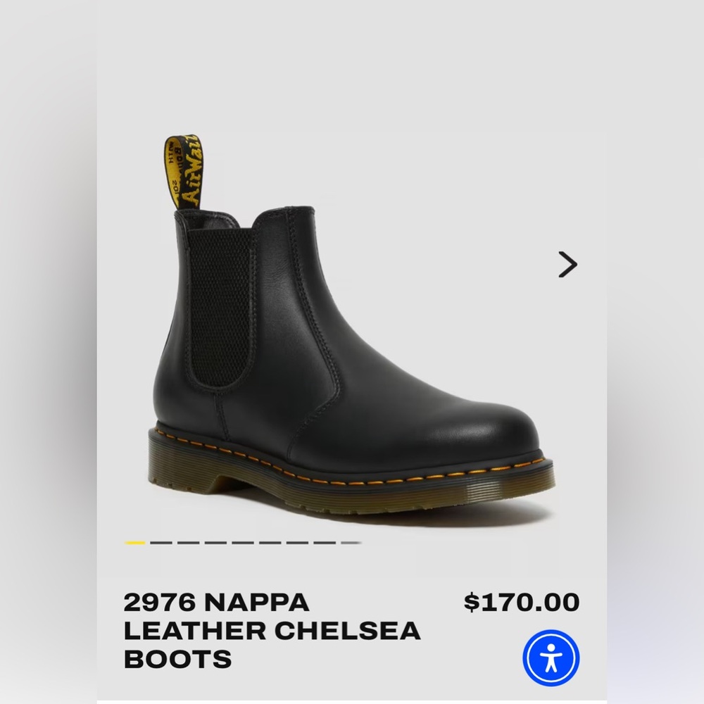 Dr. Martens 2976 Nappa Leather Chelsea Boots Women’s Size 6